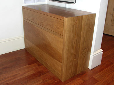 oak drawer unit